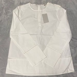 COS NWT white long sleeved top